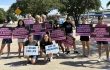 Pro-life demonstrators take part in a rally calling for Planned Parenthood to be defunded in Denton, Texas, Saturday, June 28, 2025