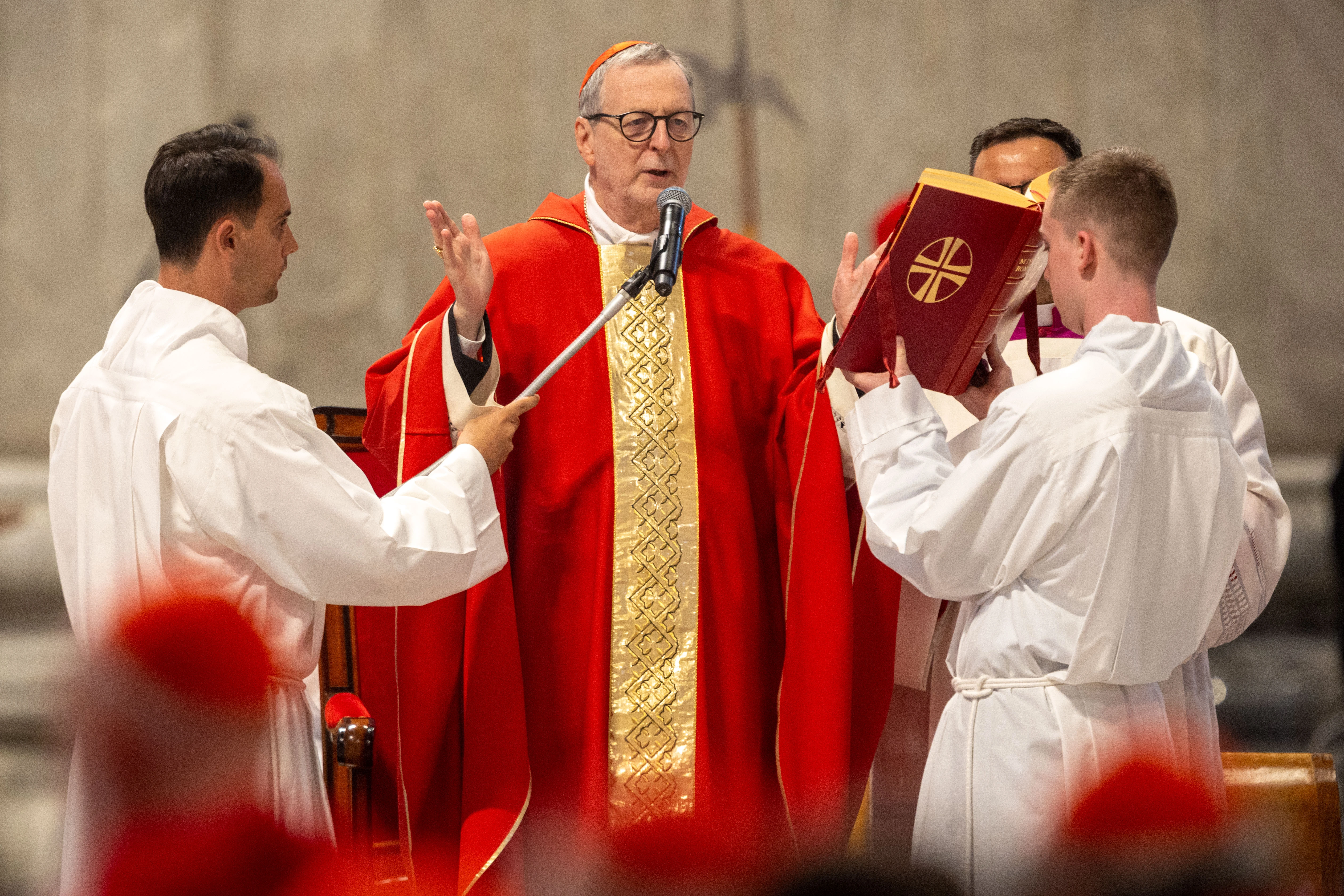 Cardinal Claudio Gugerotti, prefect emeritus of the Dicastery for the Eastern Churches, celebrates the seventh Novendiales Mass for Pope Francis on May 2, 2025, in St. Peter’s Basilica at the Vatican.?w=200&h=150