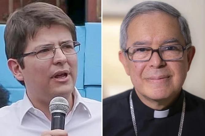 Miguel Uribe Turbay, Colombian senator and presidential hopeful; and Cardinal Luis José Rueda, archbishop of Bogotá.?w=200&h=150